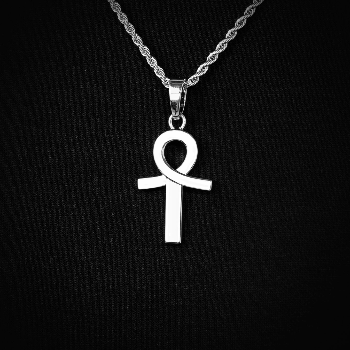 Colgante "White Ankh"
