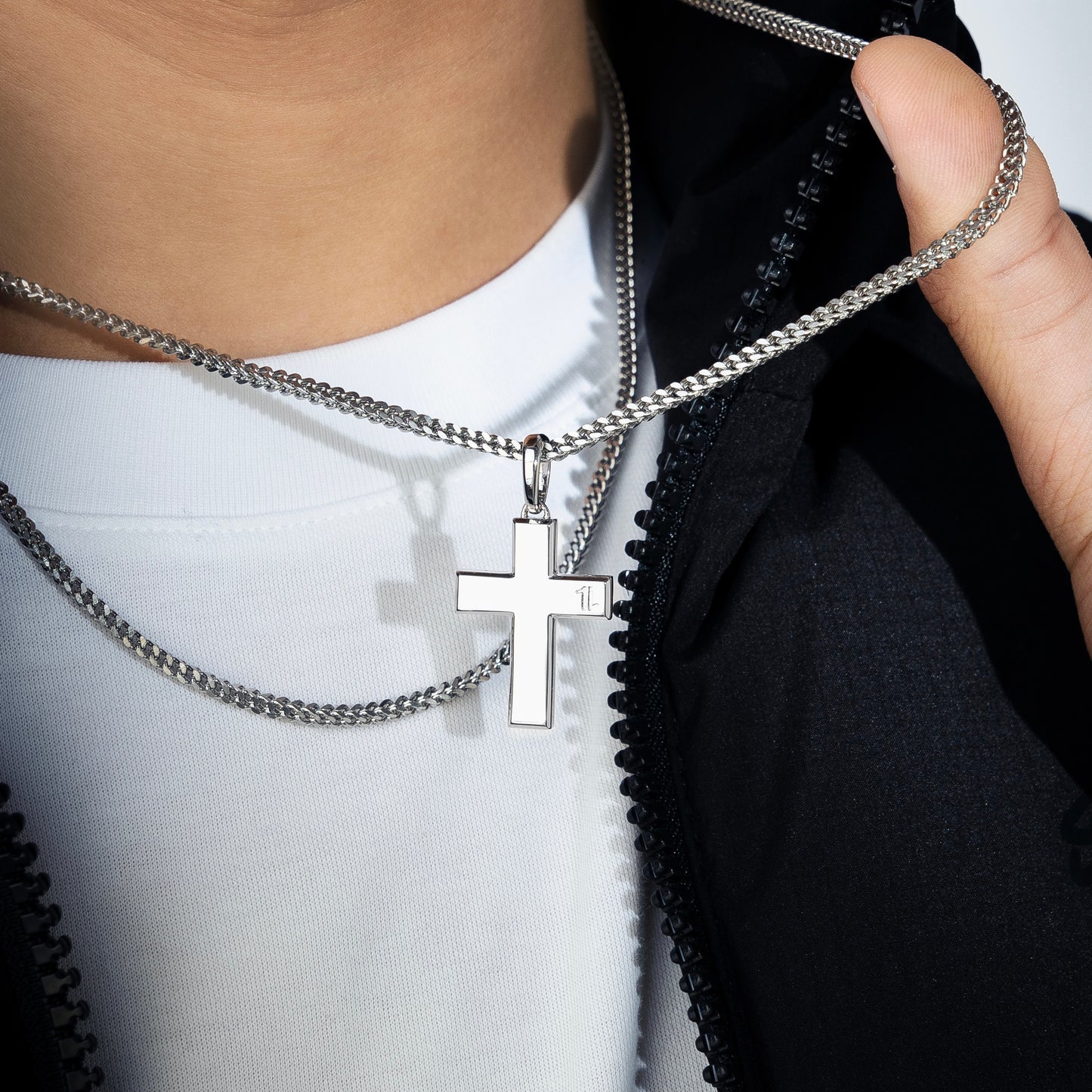 White Cross Pendant