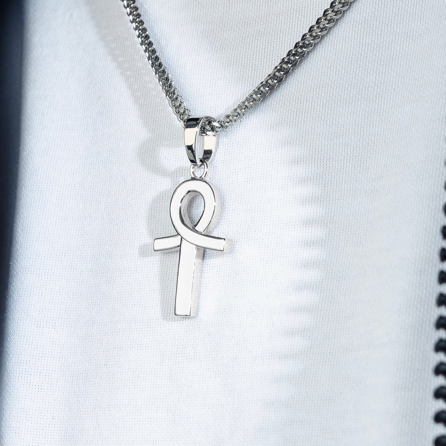 Colgante "White Ankh"