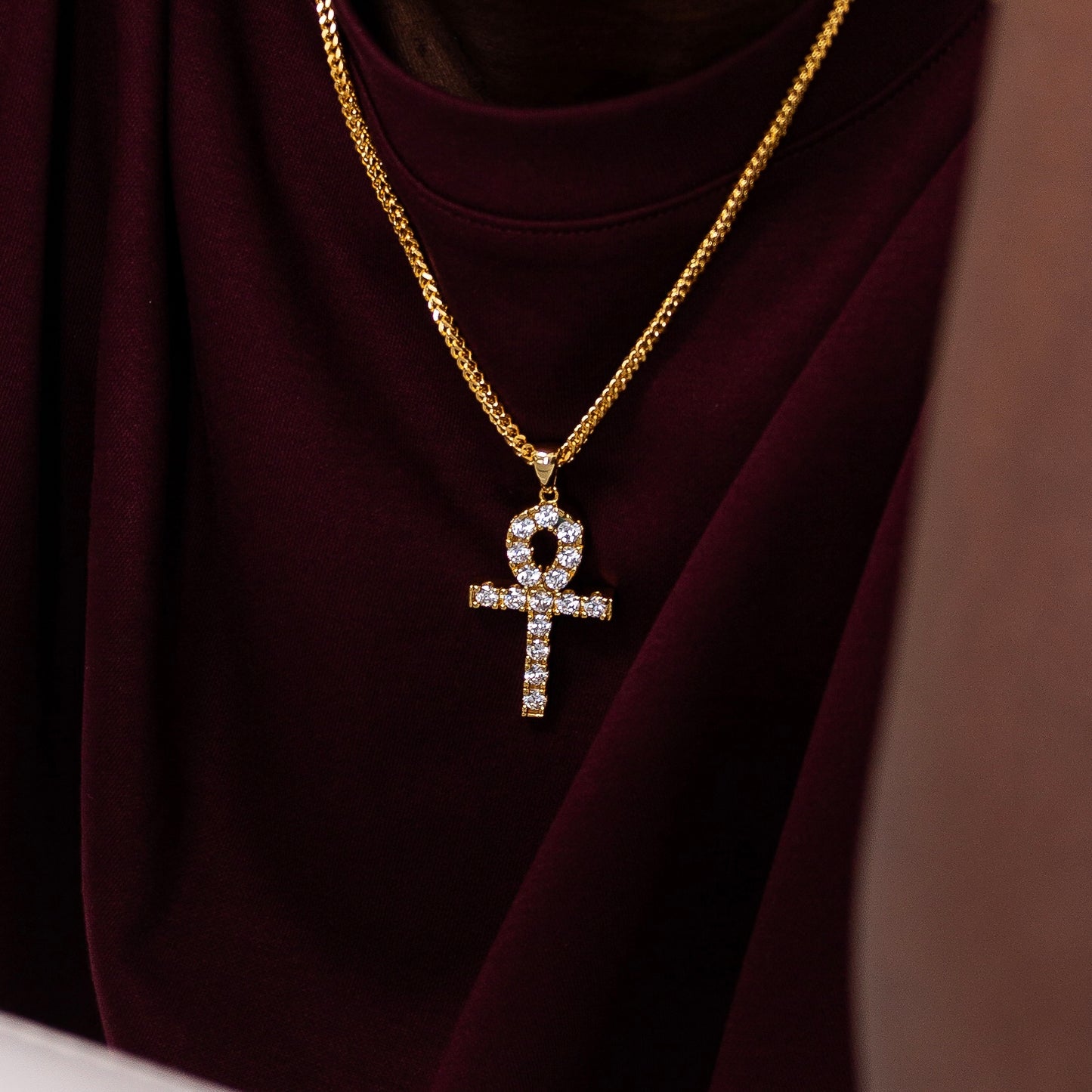 Diamond Ankh Pendant