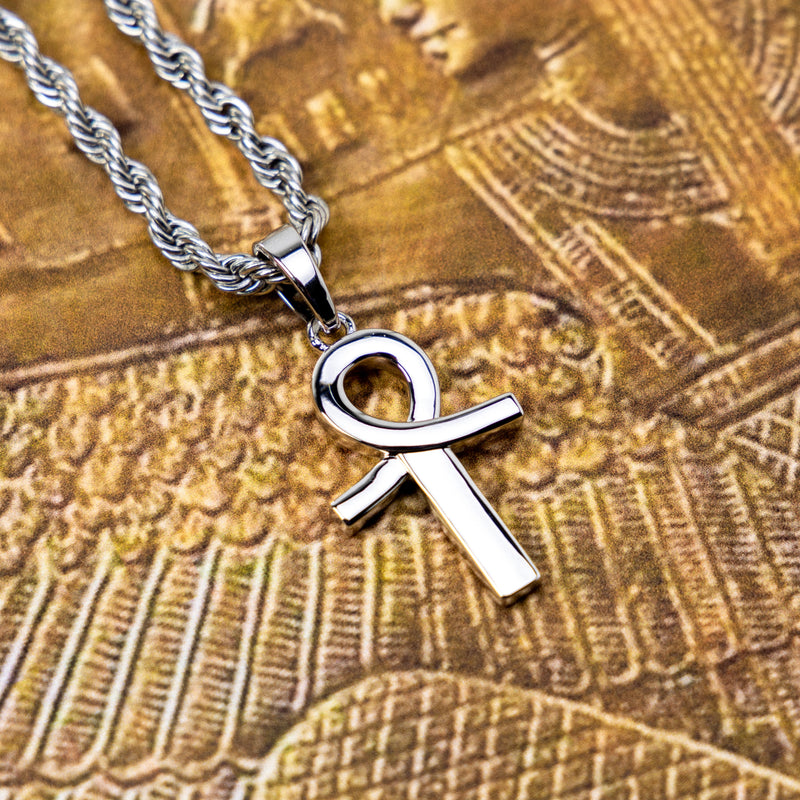 Colgante "White Ankh"