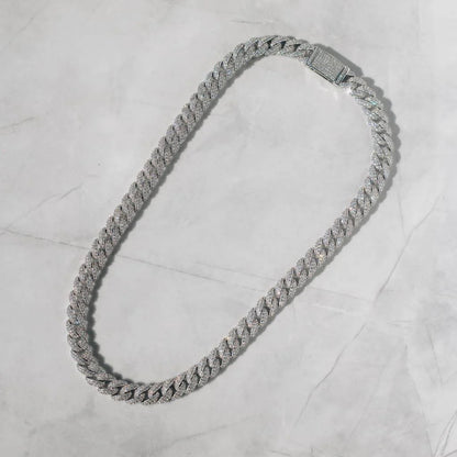 Moissanite Diamond Cuban Link Chain - 10mm