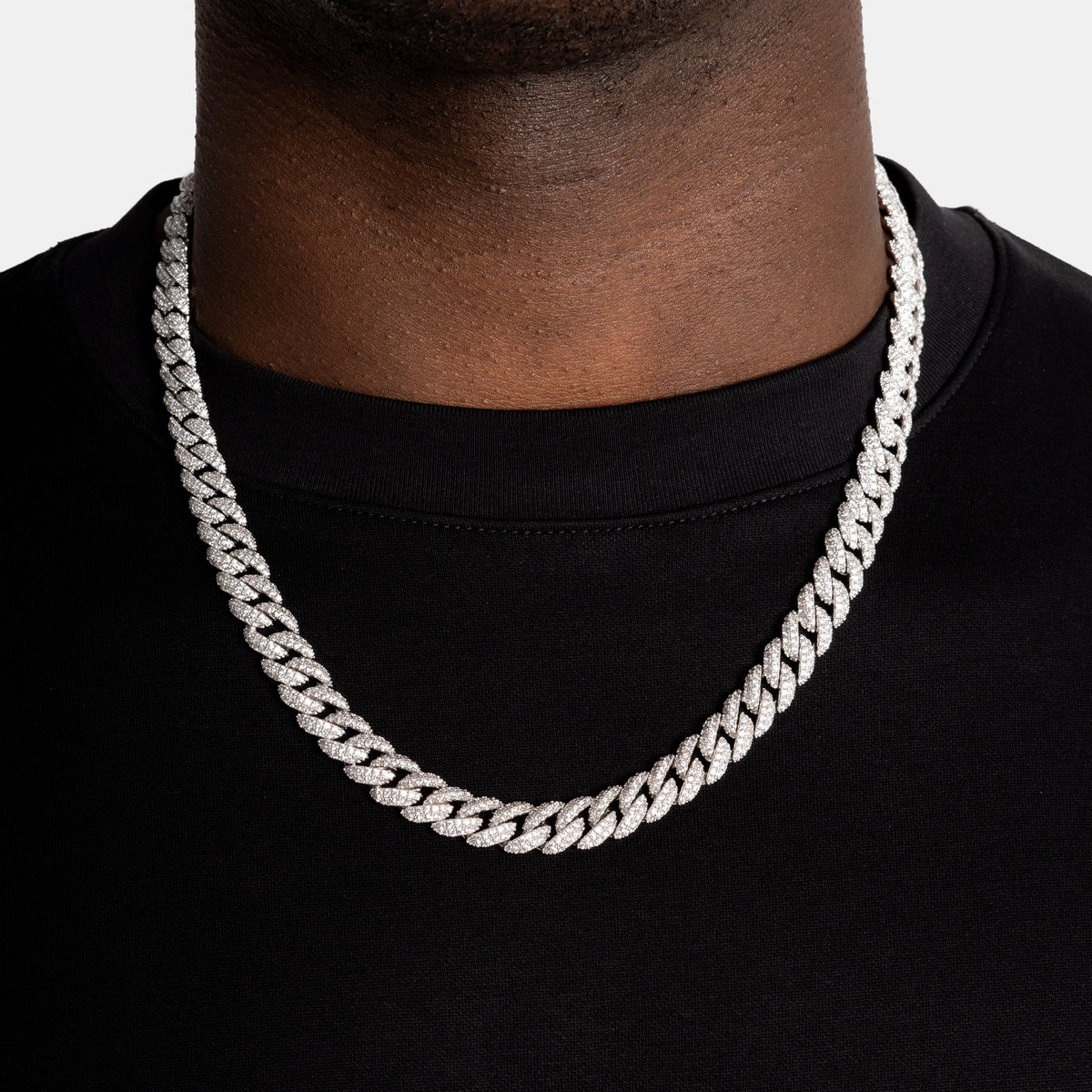 Moissanite Diamond Cuban Link Chain - 10mm