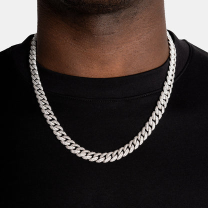 Moissanite Diamond Cuban Link Chain - 10mm