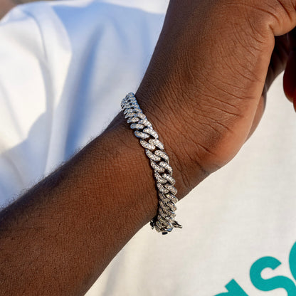 Pulsera "Diamond Cuban" 8mm