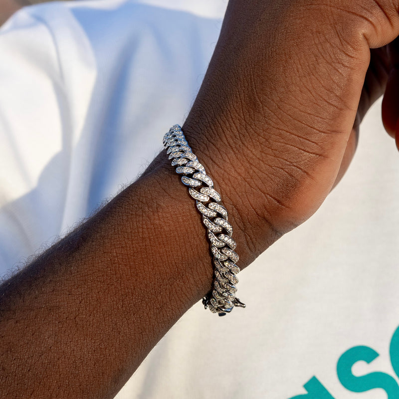 Pulsera "Diamond Cuban" 8mm