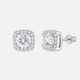 925 Diamond Cluster Earrings