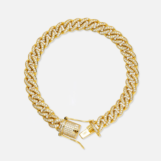 Pulsera "Diamond Cuban" 8mm