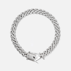 Diamond Cuban Bracelet - 8mm