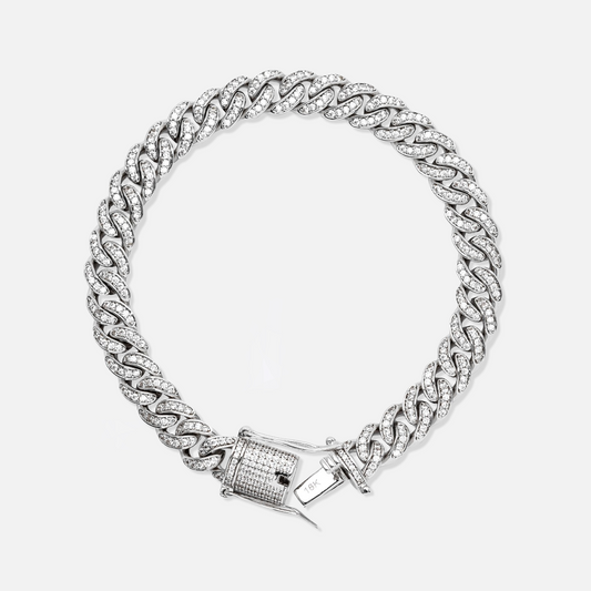 Pulsera "Diamond Cuban" 8mm
