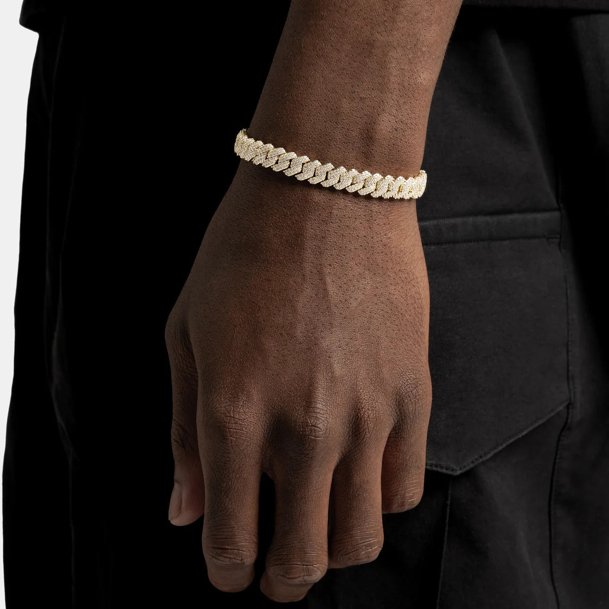 Diamond Prong Cuban Bracelet - 8mm