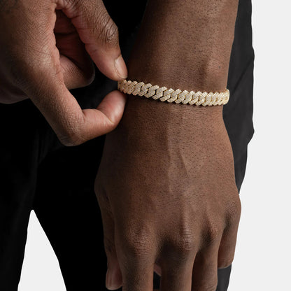 Diamond Prong Cuban Bracelet - 8mm