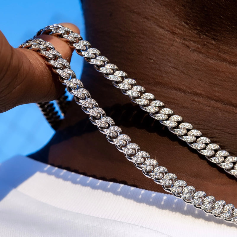 Cadena "Diamond Cuban" 8mm