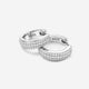 925 Diamond Hoop Earrings