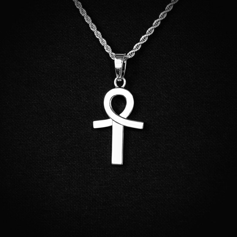 Colgante "White Ankh"