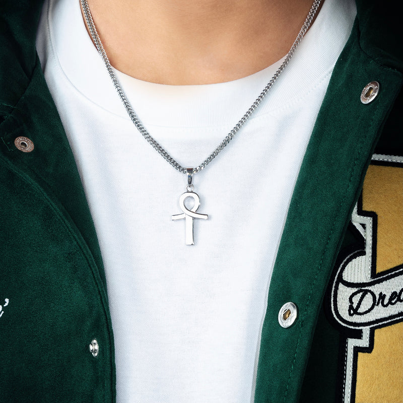 Colgante "White Ankh"