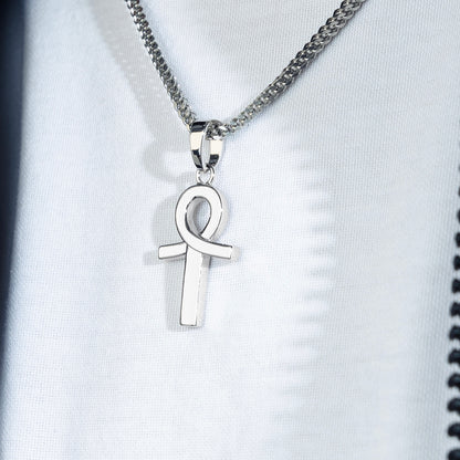 Colgante "White Ankh"