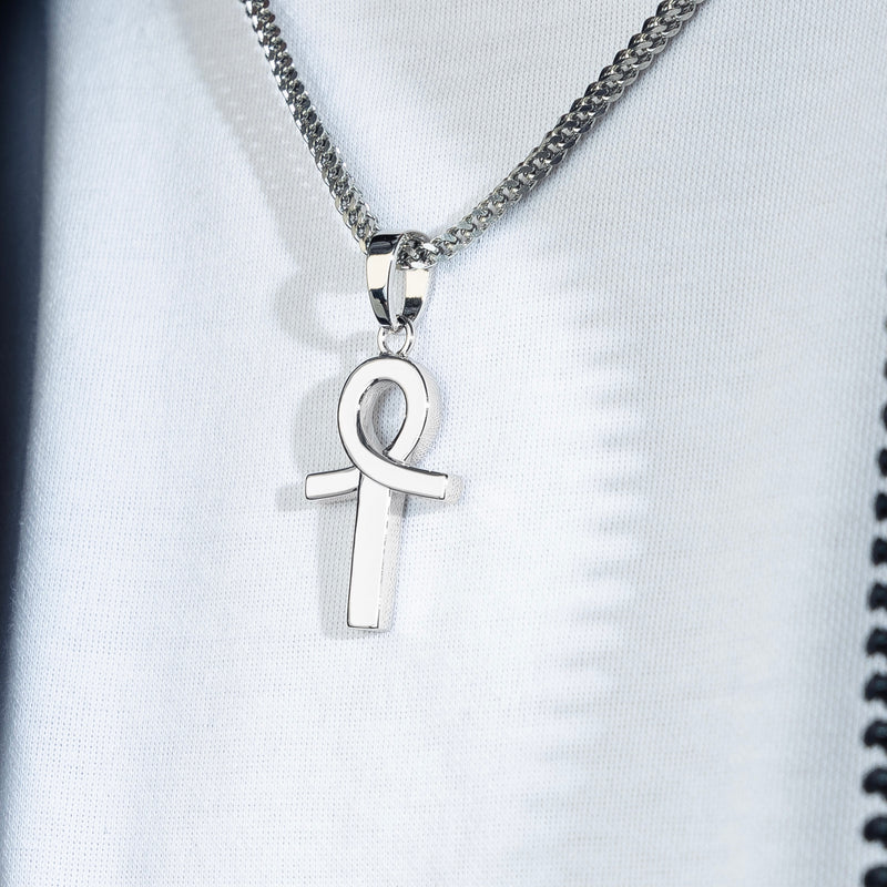 Colgante "White Ankh"