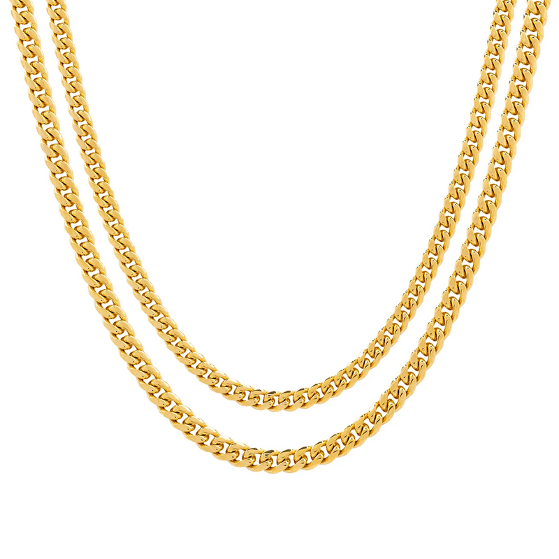 Set Cadena Miami Cuban Link 6mm