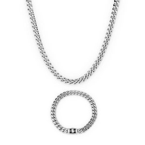 Set Cadena + Pulsera Miami Cuban 8mm