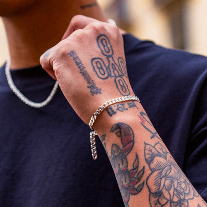 925 Cuban Link Bracelet - 5mm