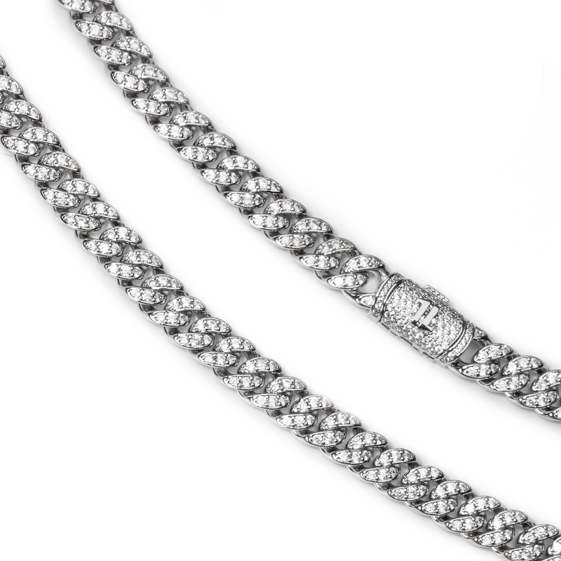 Cadena "Diamond Cuban" 8mm