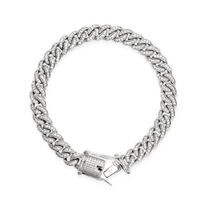 Pulsera "Diamond Cuban Link" 8mm