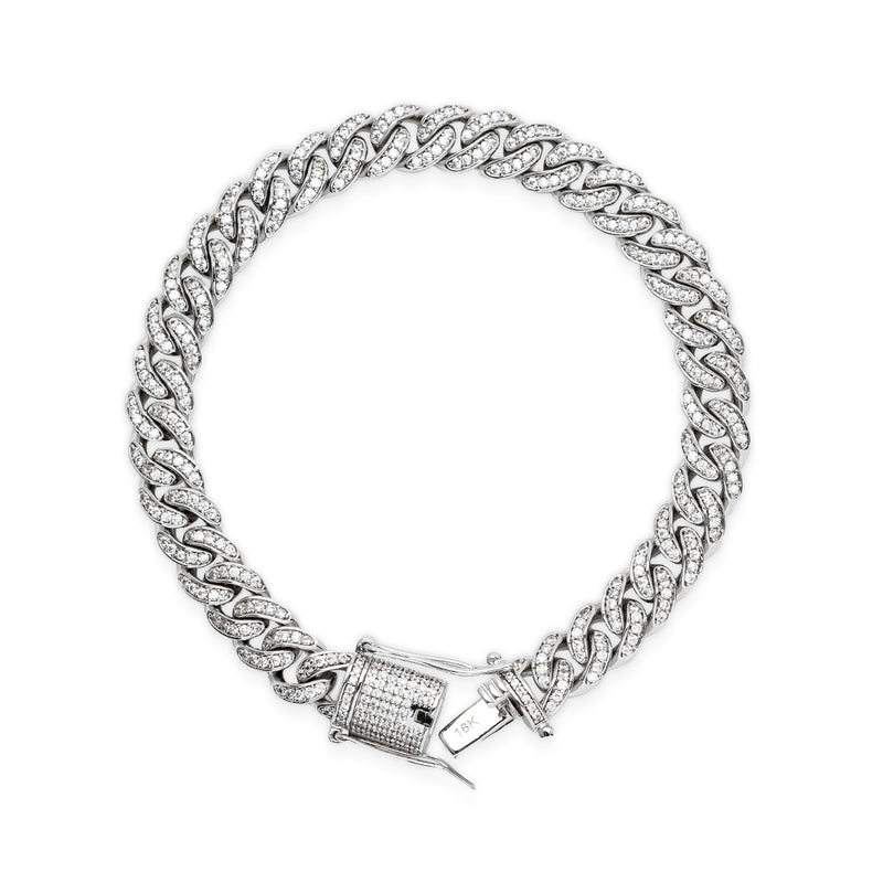 Pulsera "Diamond Cuban Link" 8mm