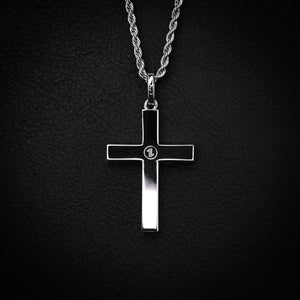 Colgante "White Diamond Cross"
