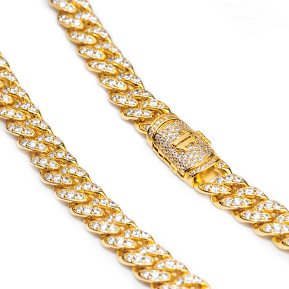 Cadena "Diamond Cuban" 8mm