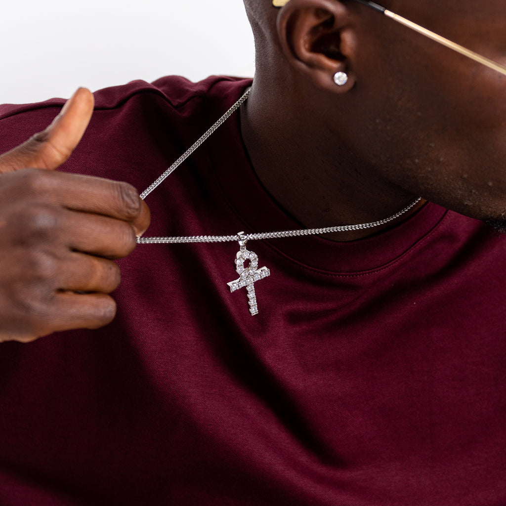 Colgante "White Diamond Ankh"